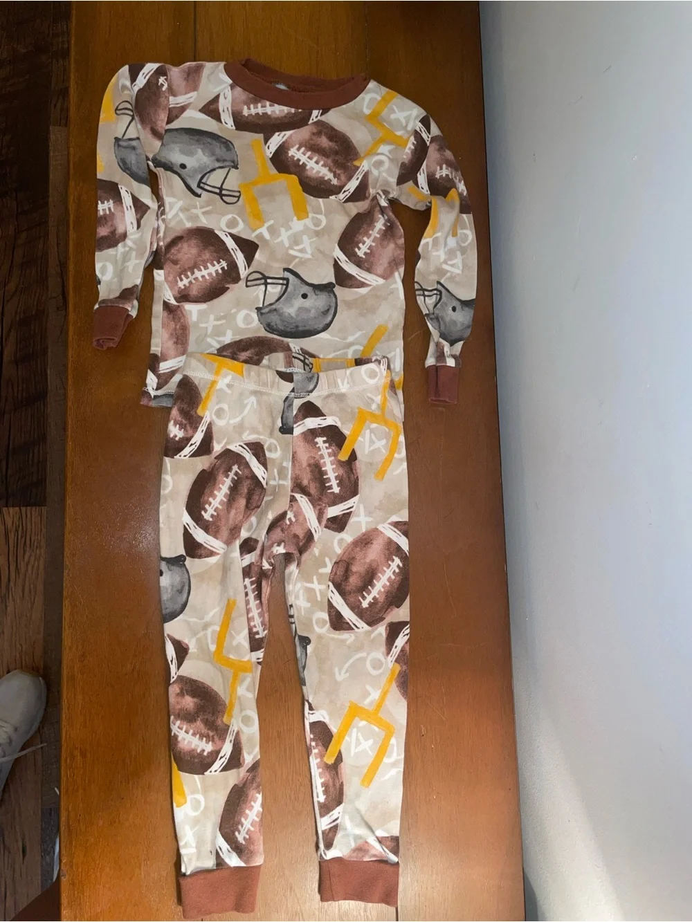 Organic Cotton Football Pajamas